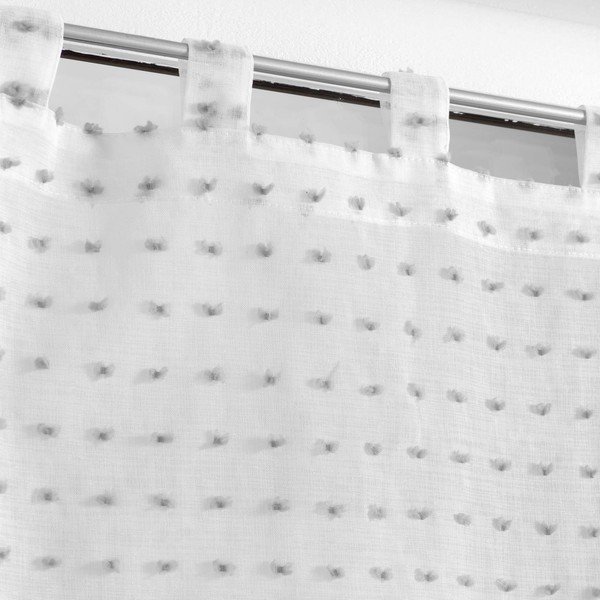 Bílé voálové záclony v sadě 2 ks 60x90 cm Pomponella – douceur d'intérieur-image-1