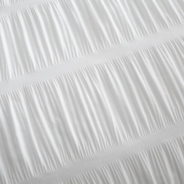 Bílé povlečení na dvoulůžko 200x200 cm Seersucker - Catherine Lansfield-image-4
