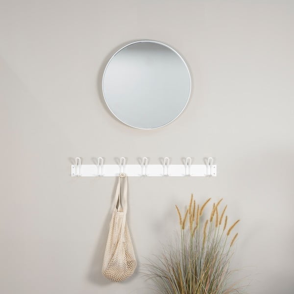 Bílý kovový nástěnný věšák 100 cm Miles – Spinder Design-image-1