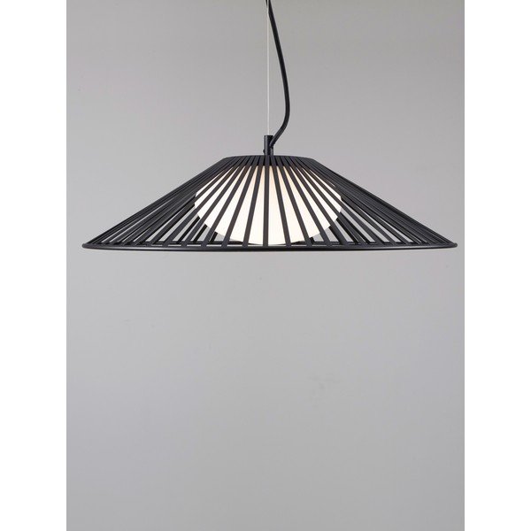 Matně černé kovové LED závěsné svítidlo se skleněným stínidlem ø 50 cm Brume – Nova Luce-image-4
