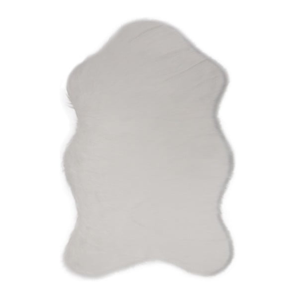 Bílý koberec z umělé kožešiny Pelus White, 60 x 90 cm