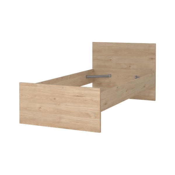 Jednolůžková postel v dekoru dubu v přírodní barvě 90x190 cm Naia – Tvilum-image-3
