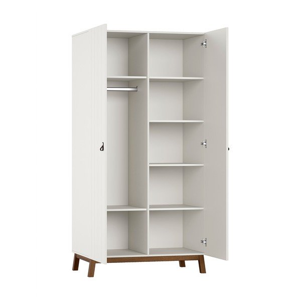 Béžová dětská šatní skříň 99x196x58 cm Sezane – Vipack-image-2