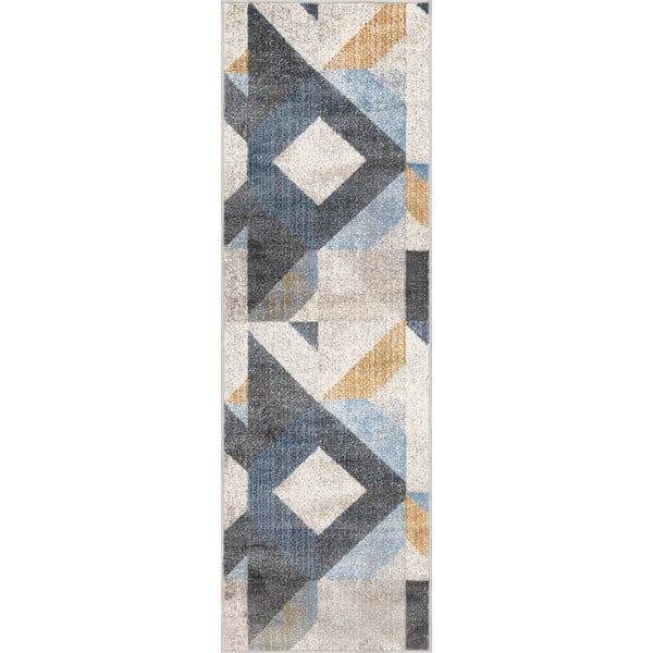 Světle šedý běhoun 80x250 cm Soft Halleby – FD