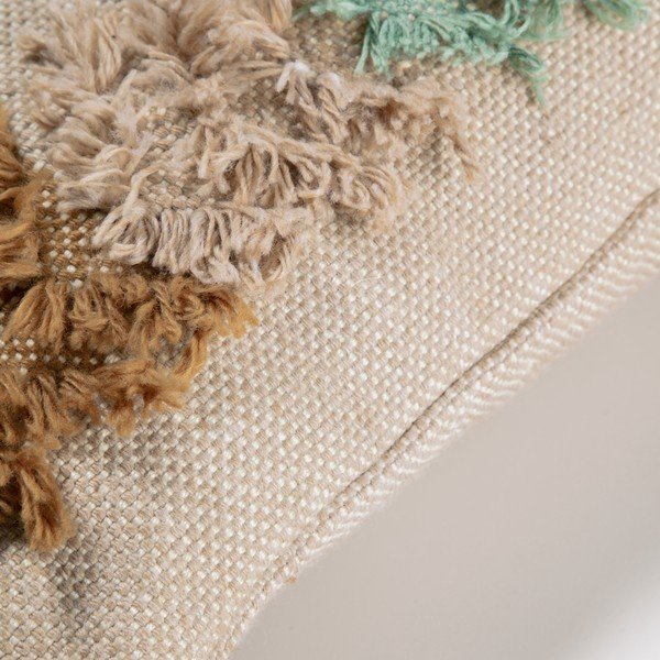 Hnědý povlak na polštář z recyklovaného plastu Kave Home Dalila, 45 x 45 cm-image-1