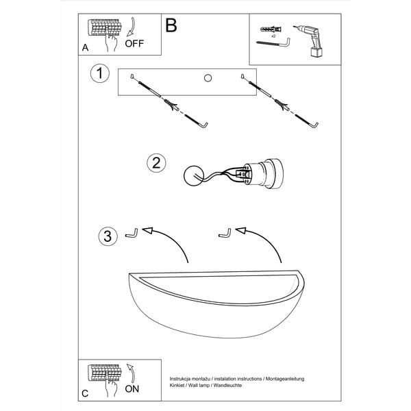 Nástěnné keramické svítidlo Sollux Arto-image-4