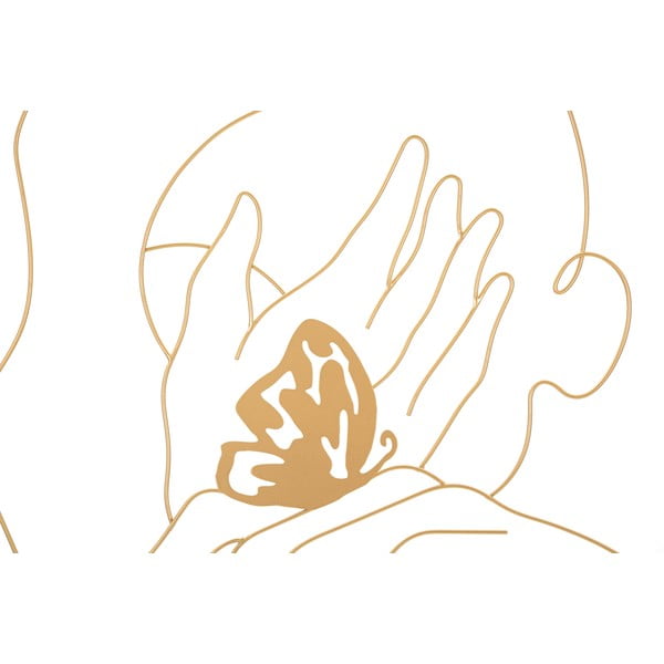 Kovová nástěnná dekorace 60x80 cm Hands on Face – Mauro Ferretti-image-2