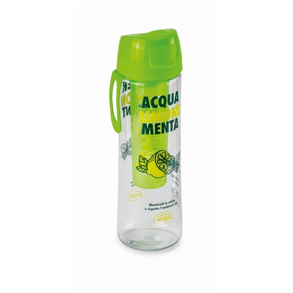 Zelená láhev na vodu s infuzérem Snips Mint, 750 ml
