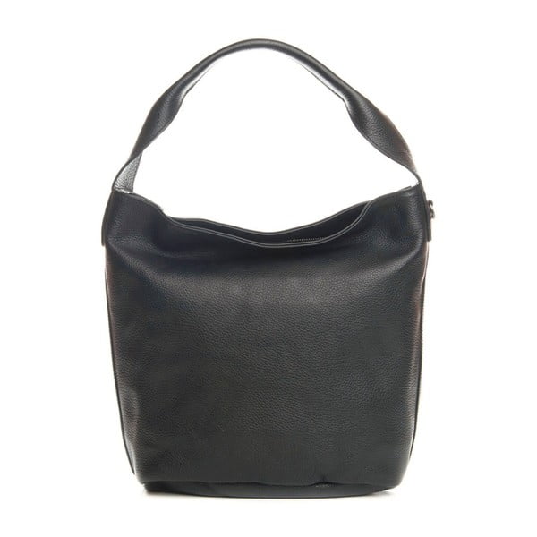 Černá kožená kabelka Mila Blu Peuterey