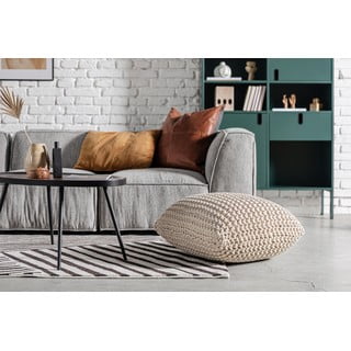 Cihlově červený polštářový puf Bonami Essentials Knit