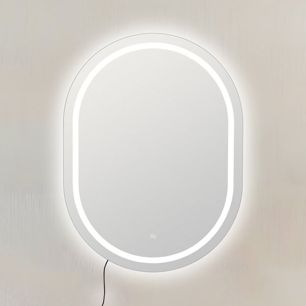 Nástěnné zrcadlo s osvětlením 60x80 cm – Ixia-image-1