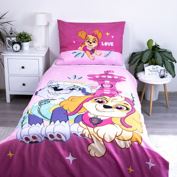 Dětské povlečení na jednolůžko z mikrovlákna 140x200 cm Paw Patrol  – Jerry Fabrics-image-1