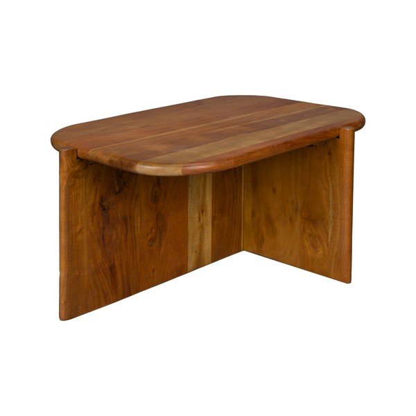 Konferenční stolek z masivu akácie v přírodní barvě 50x75 cm Feller – Dutchbone-image-2