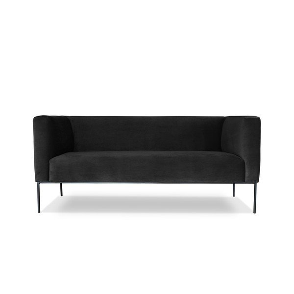 Černá trojmístná pohovka Windsor & Co. Sofas Neptune