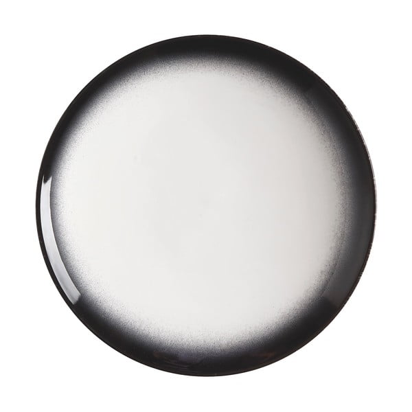 Bílo-černý keramický talíř Maxwell & Williams Caviar, ø 27 cm