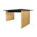 Jídelní stůl s deskou v dubovém dekoru 90x160 cm Stripe – Woodman