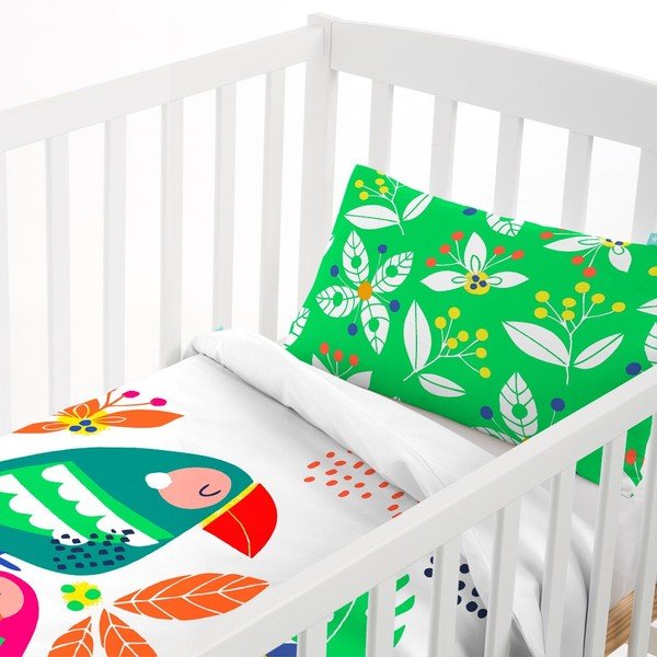 Povlečení Moshi Moshi Pretty Parrots, 100 x 135 cm-image-1