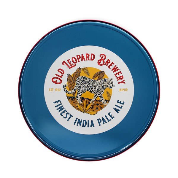 Kovový tác ø 33 cm Old Leopard Brewery – Rex London-image-2