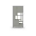 Zelenošedá knihovna 84x175 cm Perla – Marckeric