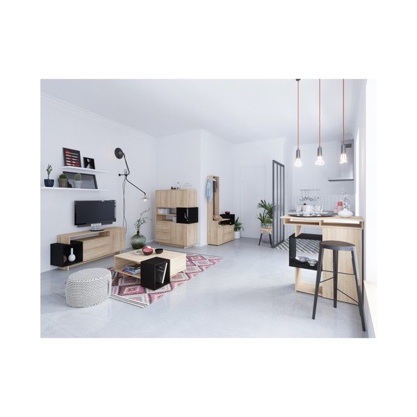 Tmavě hnědý barový stolek Symbiosis Bar-image-3