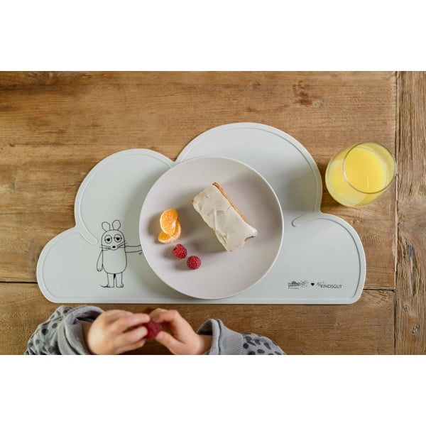 Modré silikonové prostírání Kindsgut Mouse, 49 x 27 cm-image-2