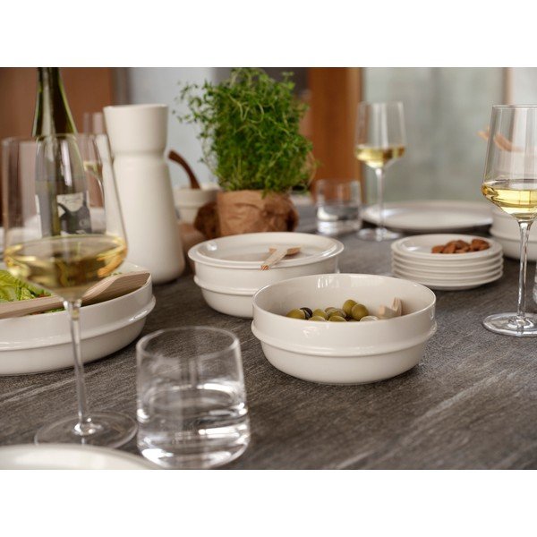 Krémová porcelánová polévková miska 600 ml Eau – Zone-image-1