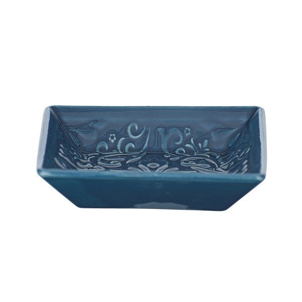 Tmavě modrá keramická podložka pod mýdlo Wenko Cordoba-image-2