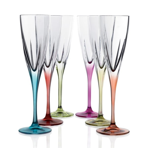 Sada 6 sklenic na sekt RCR Cristalleria Italiana Gemma-image-1