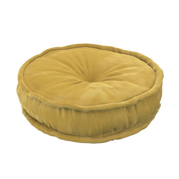 Žlutý polštář na sezení Posh Velvet – Yellow Tipi