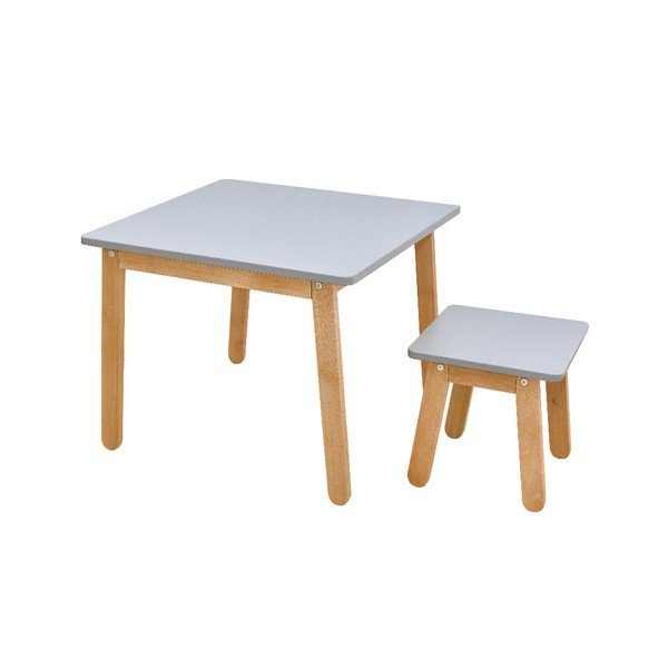 Šedá dětská stolička BELLAMY Woody-image-3