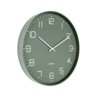 Zelené nástěnné hodiny Karlsson Lofty, ø 40 cm