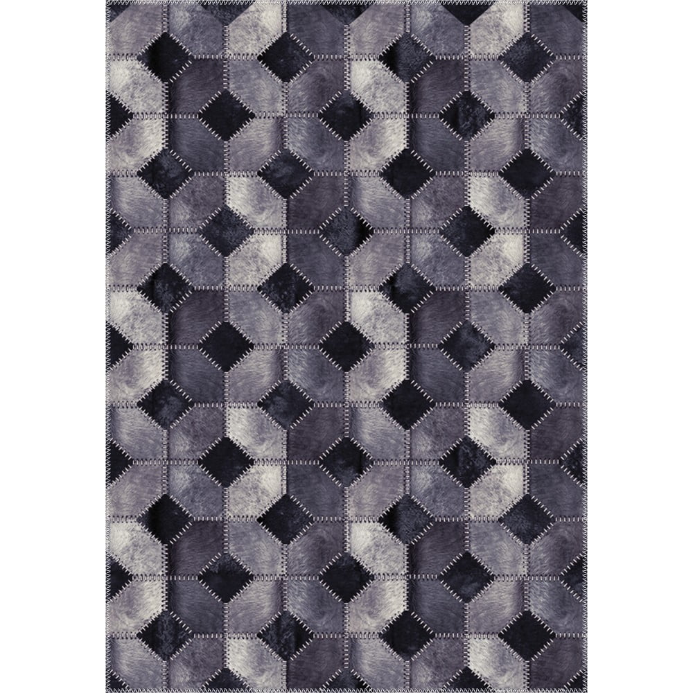 Šedý koberec Vitaus Hugo, 50 x 80 cm