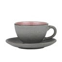 Růžový/šedý keramický šálek na cappuccino 240 ml Gastro Grey/Light Pink – Bitz