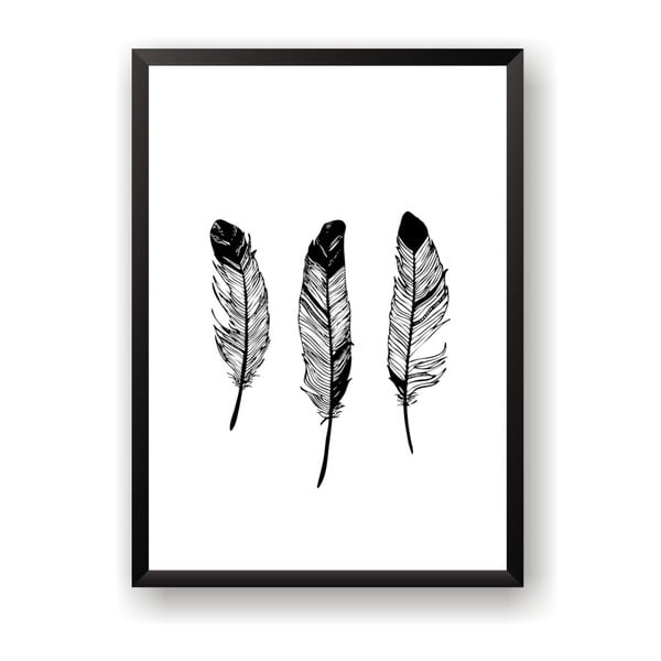 Plakát Nord & Co Three Feathers, 21 x 29 cm