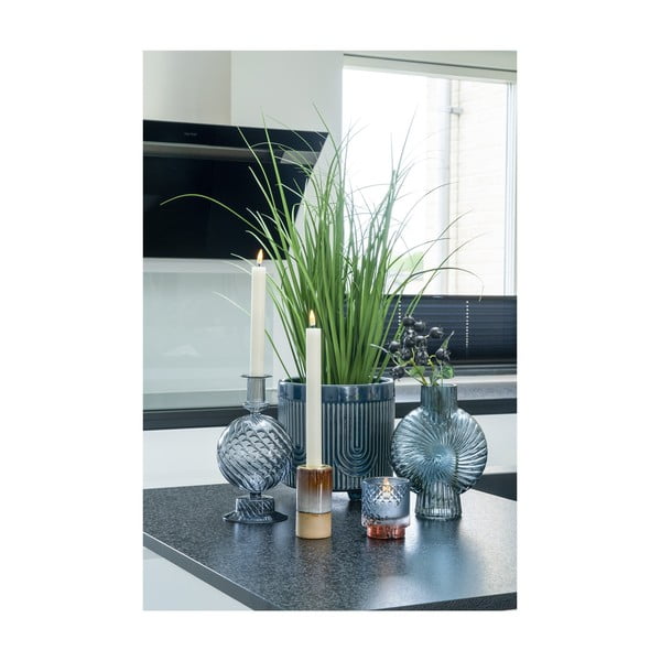 Modrá skleněná váza (výška 20,5 cm) Sia – House Nordic-image-2