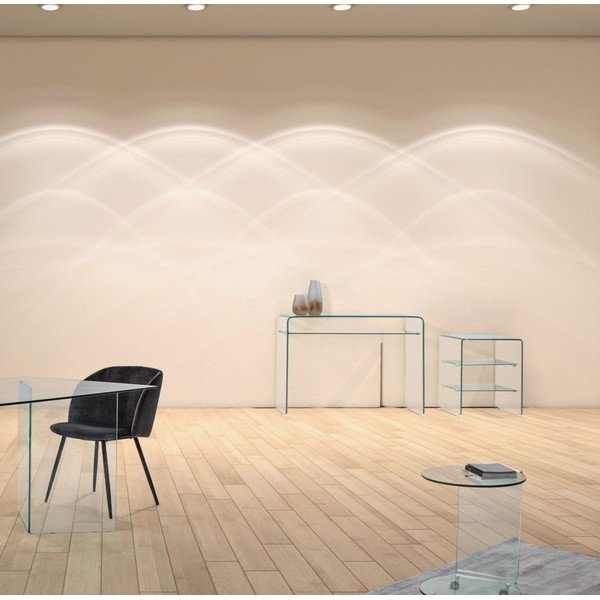 Skleněný konzolový stolek 35x110 cm Iride – Bizzotto-image-1