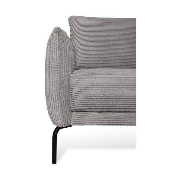 Světle šedá manšestrová rohová pohovka (levý roh) Venray – Scandic-image-4