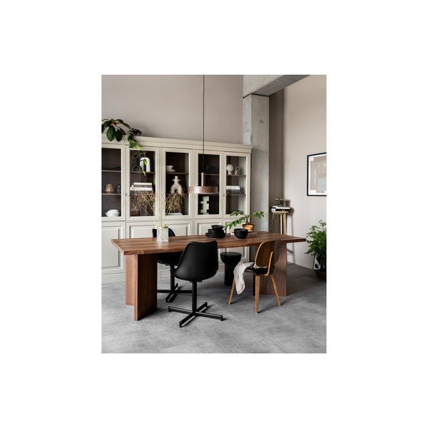 Šedá vitrína z borovicového dřeva 54x215 cm Chow – vtwonen-image-1