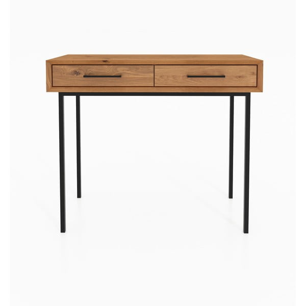 Toaletní stolek z dubového dřeva 97x45 cm Abies – The Beds-image-3