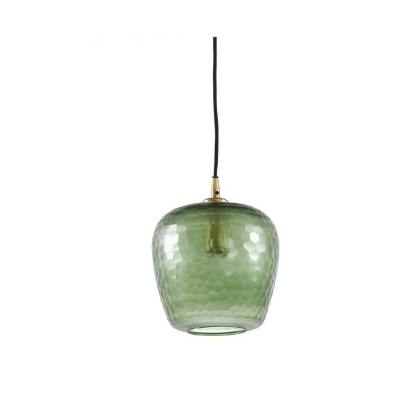 Zelené stropní svítidlo se skleněným stínidlem ø 17 cm Danita – Light & Living-image-1