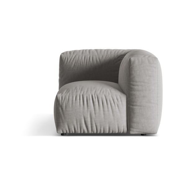 Světle šedý modul pohovky (variabilní roh) Martina – Micadoni Home