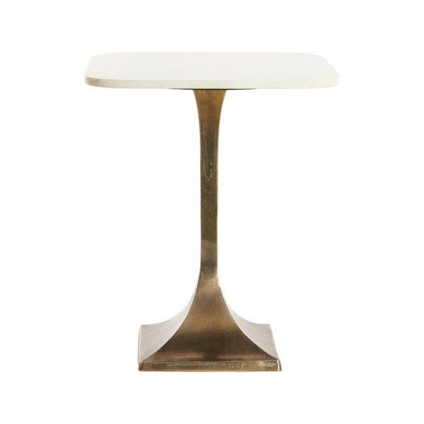 Odkládací stolek s deskou v dekoru mramoru ø 45 cm Rickerd – Light & Living