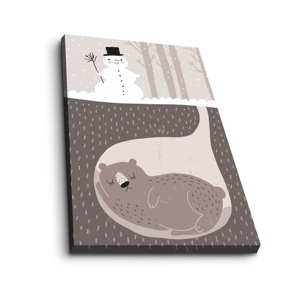 Dětský obrázek 45x70 cm Winter – Wallity-image-2
