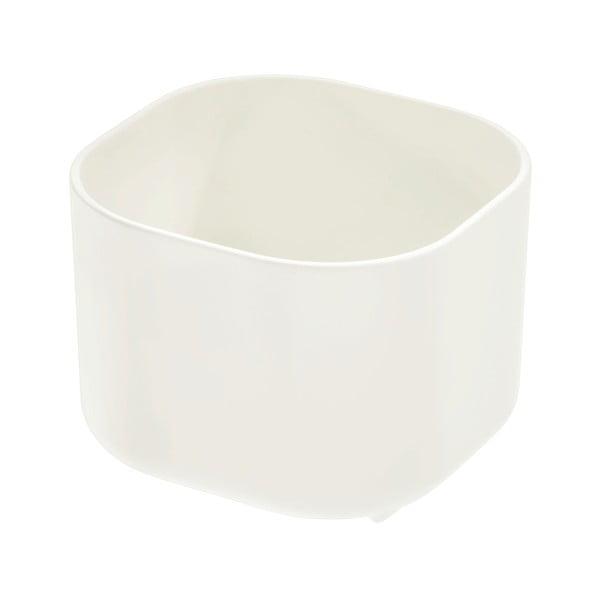 Bílý úložný box iDesign Eco Bin, 9,14 x 9,14 cm