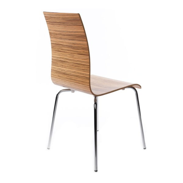 Jídelní židle se sedákem v dekoru světlého dřeva Kokoon Classic Zebrano-image-2