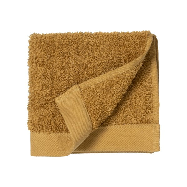 Žlutý ručník z froté bavlny Södahl Golden, 30 x 30 cm