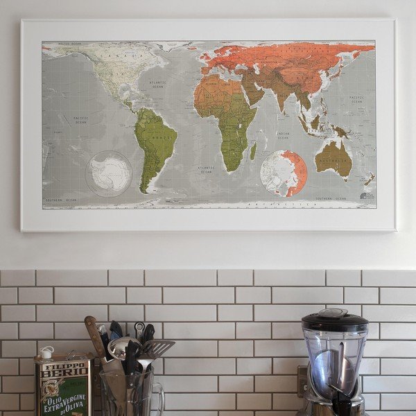 Mapa světa The Future Mapping Company Future Map, 101 x 58 cm-image-1