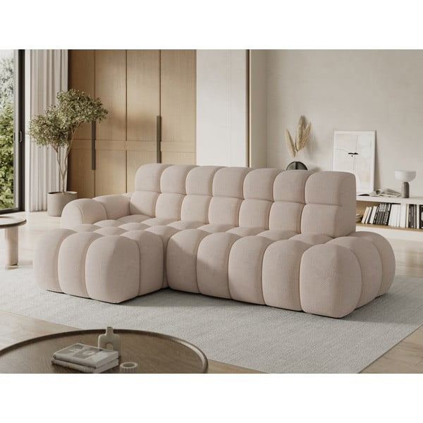 Béžová rozkládací rohová pohovka (levý roh/s lenoškou) Ceedro – ELTAP-image-3