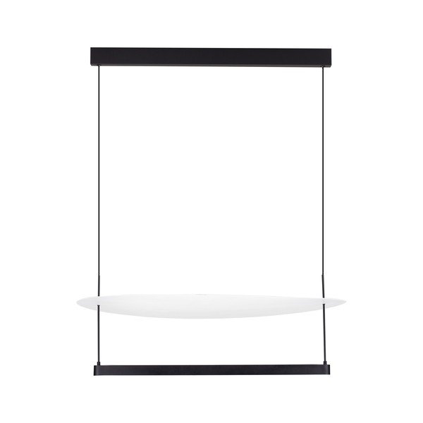 Bílé/matně černé hliníkové LED stmívatelné závěsné svítidlo ø 80 cm Diona – Nova Luce