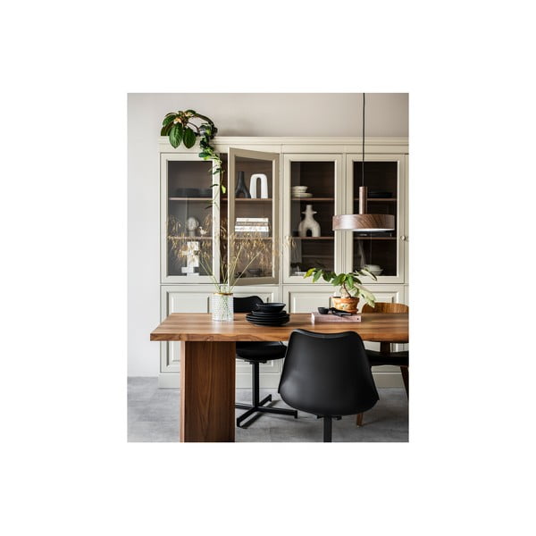 Šedá vitrína z borovicového dřeva 105x215 cm Chow – vtwonen-image-1